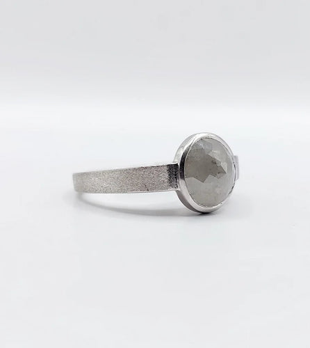 Bague 52 Pagliani - Bague en or gris 18k avec diamant gris 3,50 ct 58 Facettes A01232