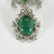 Collier Collier Guirlandes Belle Époque en platine et or jaune, émeraudes et diamants 58 Facettes CAN1616X3