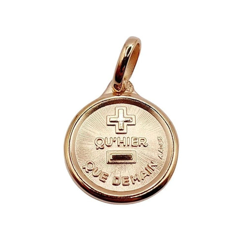 Pendentif Augis - Pendentif Médaille d’Amour L’Originale Mini en or rose 18k 58 Facettes R1402X0000