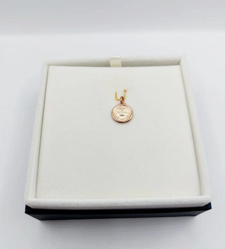 Pendentif Augis - Pendentif Médaille d’Amour L’Originale Mini en or rose 18k 58 Facettes R1402X0000