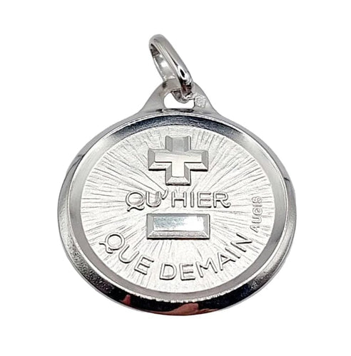 Pendentif Augis - Pendentif médaille d’amour en or blanc 18K 18 mm 58 Facettes G3822X0000