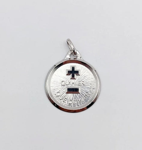 Pendentif Augis - Pendentif médaille d’amour en or blanc 18K 18 mm 58 Facettes G3822X0000