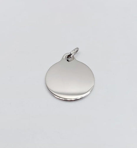 Pendentif Augis - Pendentif médaille d’amour en or blanc 18K 18 mm 58 Facettes G3822X0000