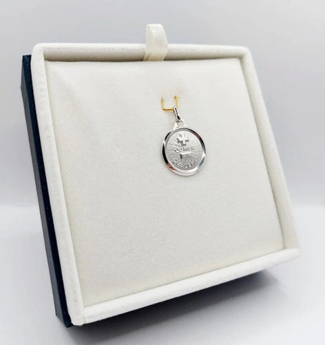 Pendentif Augis - Pendentif médaille d’amour en or blanc 18K 18 mm 58 Facettes G3822X0000