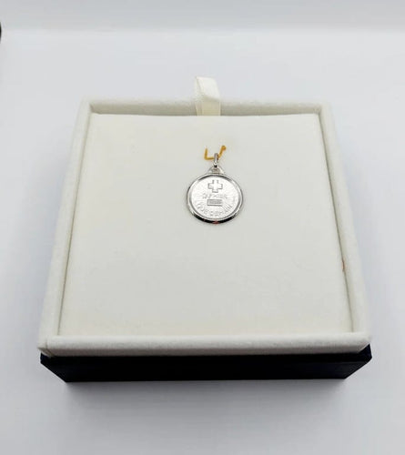 Pendentif Augis - Pendentif médaille d’amour en or blanc 18K 18 mm 58 Facettes G3822X0000