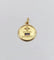 Pendentif AUGIS - Pendentif Médaille d’Amour en or jaune 18k, saphir et diamant 58 Facettes J10720X000
