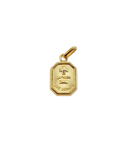 Pendentif Augis - Pendentif médaille d’amour en or jaune 18k 58 Facettes J10791X000