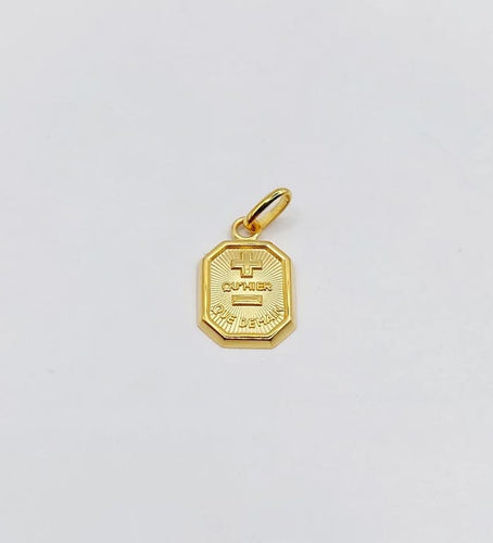 Pendentif Augis - Pendentif médaille d’amour en or jaune 18k 58 Facettes J10791X000