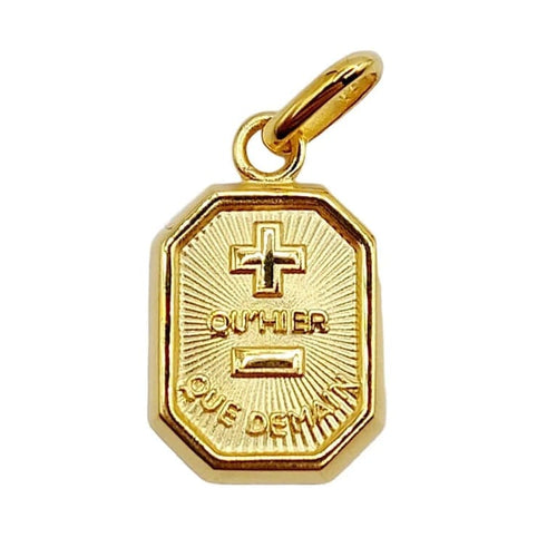 Pendentif Augis - Pendentif médaille d’amour en or jaune 18k 58 Facettes J10791X000