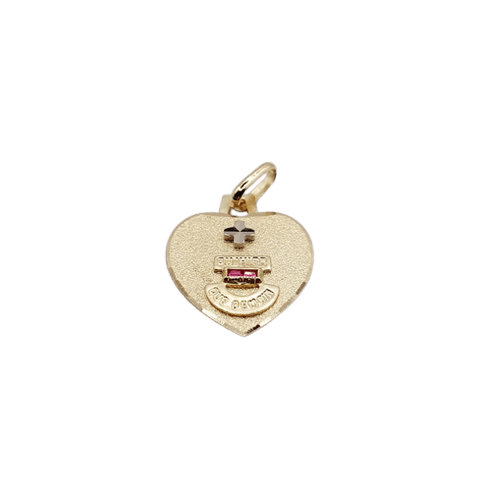 Pendentif A. Augis - Pendentif médaille d’amour L’Intemporelle en or 18k rubis synthétique 58 Facettes J5013X0000