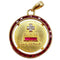 Pendentif Augis - Pendentif médaille d’amour en or jaune 18k, diamants et rubis 58 Facettes A04060