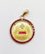 Pendentif Augis - Pendentif médaille d’amour en or jaune 18k, diamants et rubis 58 Facettes A04060