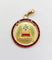 Pendentif Augis - Pendentif médaille d’amour en or jaune 18k, diamants et rubis 58 Facettes A04060