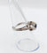 Bague 52 Bague solitaire Art déco en or blanc 18k avec saphir naturel 58 Facettes A04451