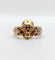 Bague 56.5 Bague momento mori ancienne tête de mort en or jaune 14k et diamants 58 Facettes A05056