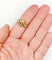Bague 56.5 Bague momento mori ancienne tête de mort en or jaune 14k et diamants 58 Facettes A05056