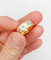 Bague 56 Bague jonc alliance ciselée en or rose et gris 18k 58 Facettes A05173