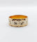 Bague 56 Bague jonc alliance ciselée en or rose et gris 18k 58 Facettes A05173