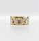 Bague 56 Bague jonc alliance ciselée en or rose et gris 18k 58 Facettes A05173