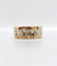 Bague 56 Bague jonc alliance ciselée en or rose et gris 18k 58 Facettes A05173