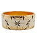 Bague 56 Bague jonc alliance ciselée en or rose et gris 18k 58 Facettes A05173