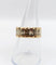 Bague 56 Bague jonc alliance ciselée en or rose et gris 18k 58 Facettes A05173