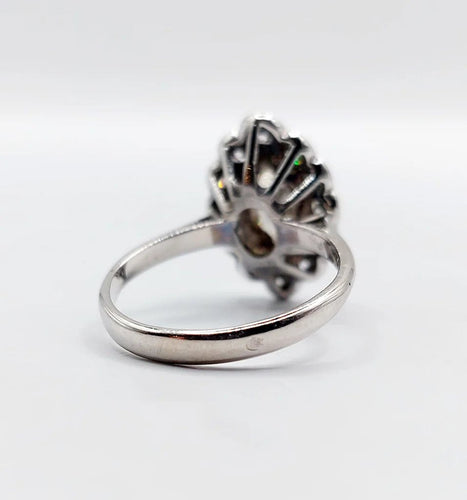 Bague 50 Bague marquise Art déco en or blanc 18k et diamants 58 Facettes A05282
