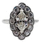 Bague 50 Bague marquise Art déco en or blanc 18k et diamants 58 Facettes A05282