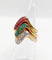 Bague 49 Trilogie - Bagues jonc vintage en or 18k avec diamants, émeraude et rubis 58 Facettes A04056-7-8