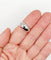 Bague 56 Bague Art déco bombée dôme en or blanc 18k 58 Facettes A04310