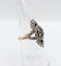 Bague 50 Bague marquise victorienne en or rose 18k et argent, saphir et diamants 58 Facettes A01237
