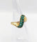 Bague 49 Bague jonc vintage en or 18k pavée d’émeraudes 58 Facettes A04057