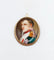 Pendentif Broche pendentif antique en or rose 14k avec porcelaine émaillée 58 Facettes A02447