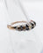 Bague 56 Bague victorienne en or rose 18k et argent aux diamants taille rose 58 Facettes A04231