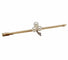 Broche Broche barrette trèfle en or jaune 18k avec perles et diamant 58 Facettes A05440