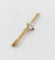 Broche Broche barrette trèfle en or jaune 18k avec perles et diamant 58 Facettes A05440