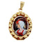 Pendentif Pendentif Art nouveau en or rose 18K avec plaque émaillée 58 Facettes A05511