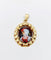 Pendentif Pendentif Art nouveau en or rose 18K avec plaque émaillée 58 Facettes A05511
