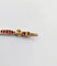 Bracelet Bracelet Art déco en or jaune 18K avec rubis synthétiques et diamants 58 Facettes A05502