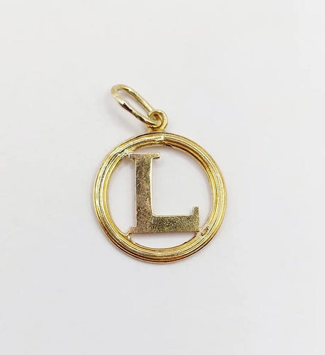 Pendentif Pendentif Art nouveau lettre L en or jaune 18k 58 Facettes A05553