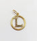 Pendentif Pendentif Art nouveau lettre L en or jaune 18k 58 Facettes A05553