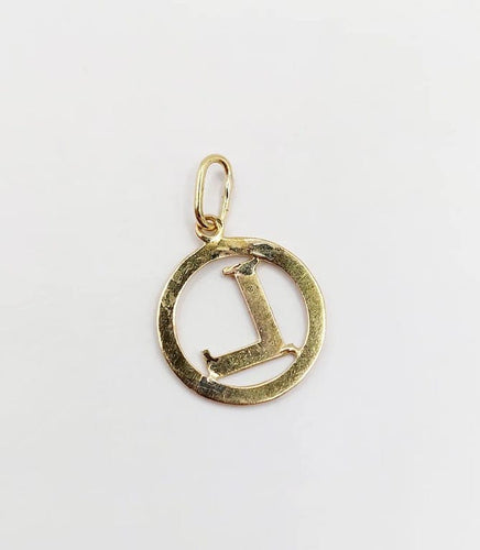 Pendentif Pendentif Art nouveau lettre L en or jaune 18k 58 Facettes A05553
