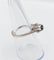 Bague 52 Bague solitaire Art déco en or blanc 18k avec saphir naturel 58 Facettes A05525