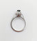 Bague 52 Bague solitaire Art déco en or blanc 18k avec saphir naturel 58 Facettes A05525