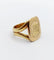 Bague 54 Chevalière sceau antique monogrammée en or jaune 18k « Esto vir » 58 Facettes A05725