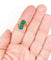 Bague 53 Bague toi et moi vintage en or jaune 18k et chrysoprases 58 Facettes A05751