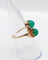 Bague 53 Bague toi et moi vintage en or jaune 18k et chrysoprases 58 Facettes A05751