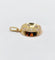 Pendentif Pendentif cible Art déco en or rose 18k et diamants taille rose 58 Facettes A05795