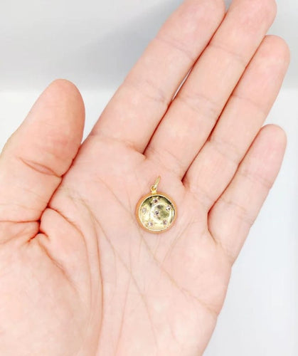 Pendentif Pendentif cible Art déco en or rose 18k et diamants taille rose 58 Facettes A05795