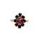 Bague 54.5 Bague marguerite vintage en or rose 18k et grenats 58 Facettes A05833